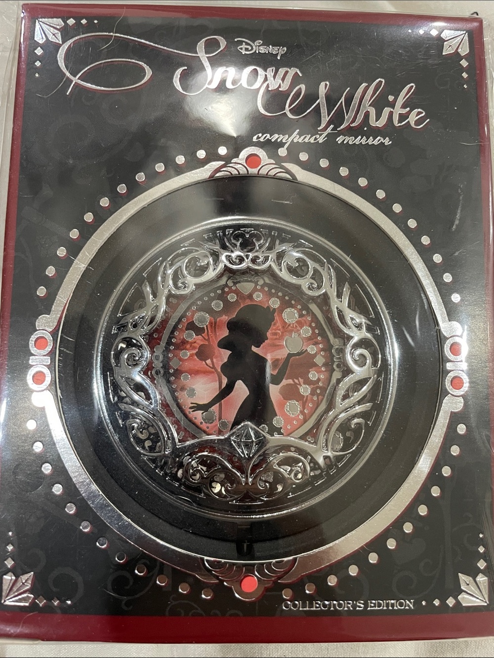 Disney Snow White Compact Mirror - Black, Silver, Red